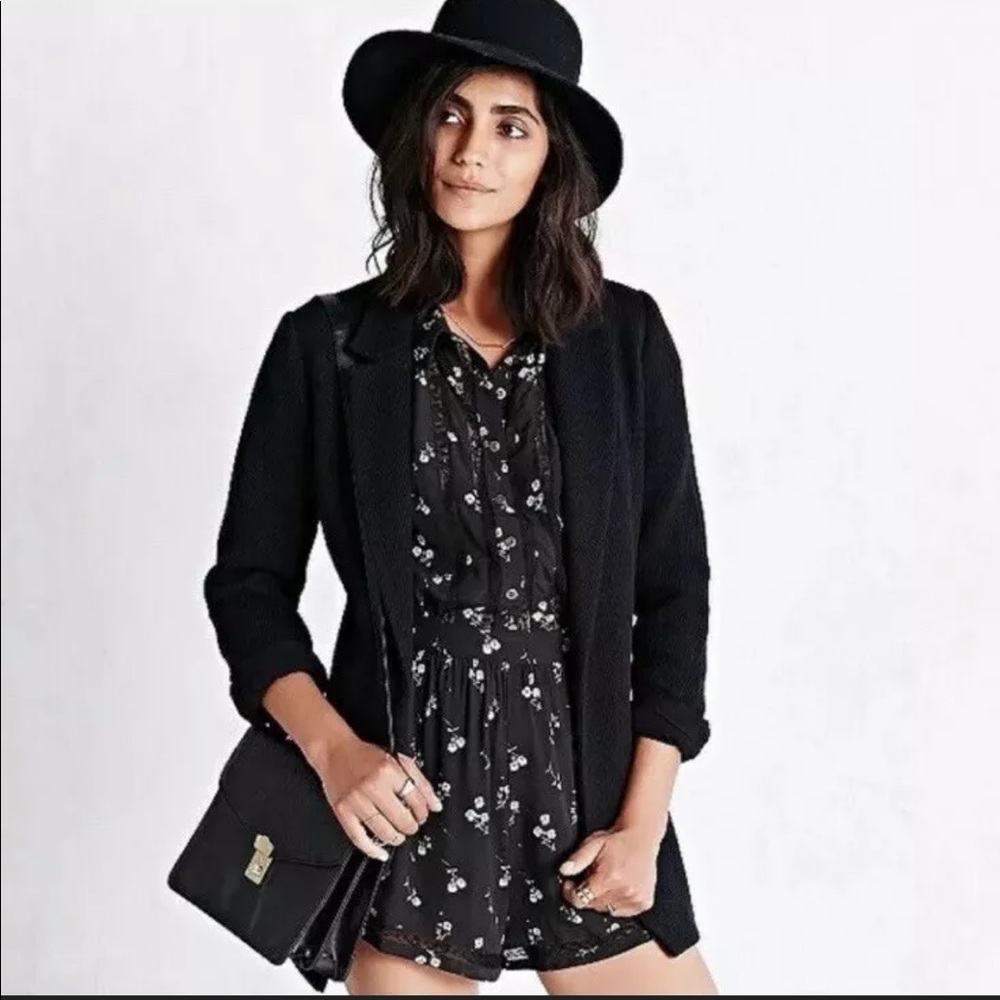 UO Floral Collared Romper